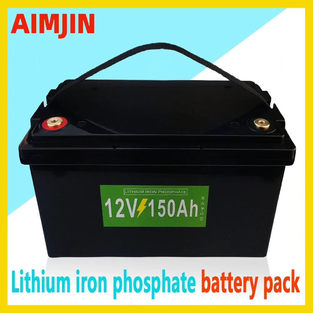 

12V 150AH 150AH LiFePO4 Battery Built-in BMS Lithium Iron Phosphate Cell for Golf Cart Outdoor Camping Solar Storage