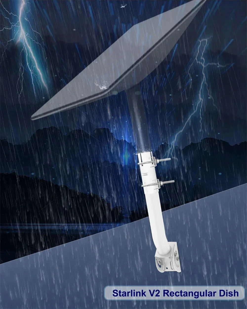 Antenna Bracket, Suitable For Star Chain, Outdoor Access Point AP CPE, TV Antenna, WiFi Extender, Wall Mounted J Installation