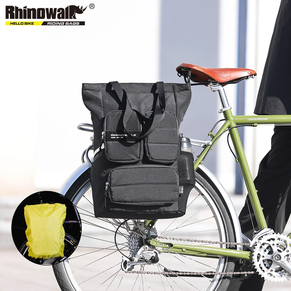 Bicycle Bag Waterproof Rhinowalk  Panniers Bicycle Waterproof - 3 1 Bike  Bags Rear - Aliexpress