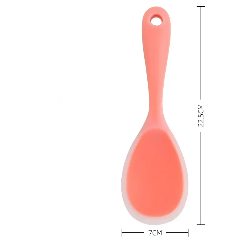 Silicone Cooking Spoon Heat-resistant Rice Scoop Anti-scald Non-stick Cookware Tablespoon Cooking Utensils silicone kitchen utensils,silicone cooking spoon,cooking scoop