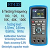Professional LCR Meter 2.8” TFT Portable LCR Digital Bridge DC Resistance Electrolytic Capacitor Inductance Monitor 100Hz~100kHZ 3