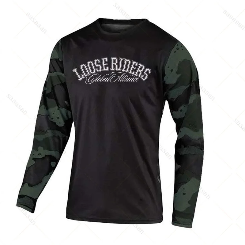 thumbnail image 1 of Camiseta de manga larga Loose Rider para BMX, MTB, bicicleta de montaña, camisetas transpirables, Cross Country, Enduro, motocicleta, descenso, sudaderas, 1 of 5