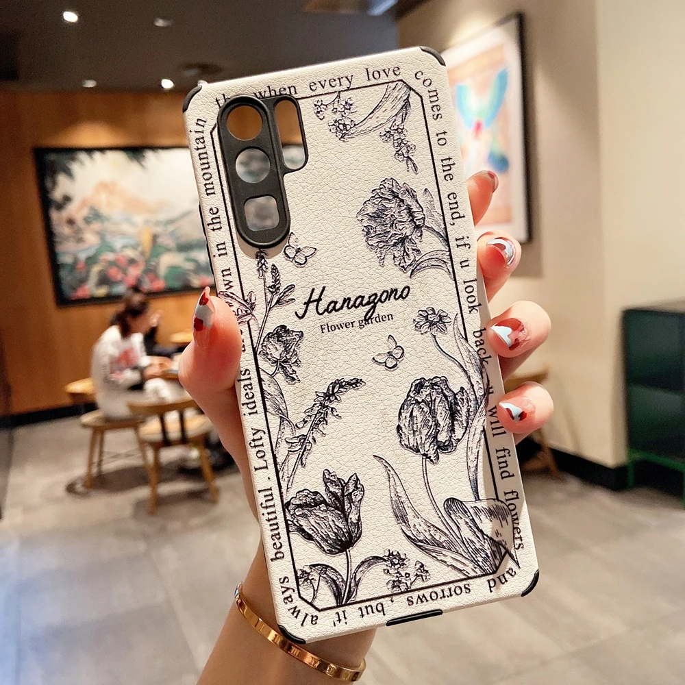 Винтажный кожаный чехол с цветами для Xiaomi Mi 11 Lite 10 10S 9 9T Redmi Note 8 Pro K40 K30 K20 POCO M3 F3