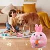 Cartoon Pig Active Moving Pet Plush Toy Washable Interactive Dog Toys USB Rechargeable Pet Bouncing Balls for Dogs Cats 3