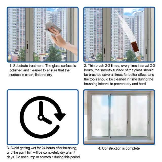 Tub And Tile Kit Frosted Glass Paint Door And Window Shading Frosted Glass  Paint Hazy Frosted