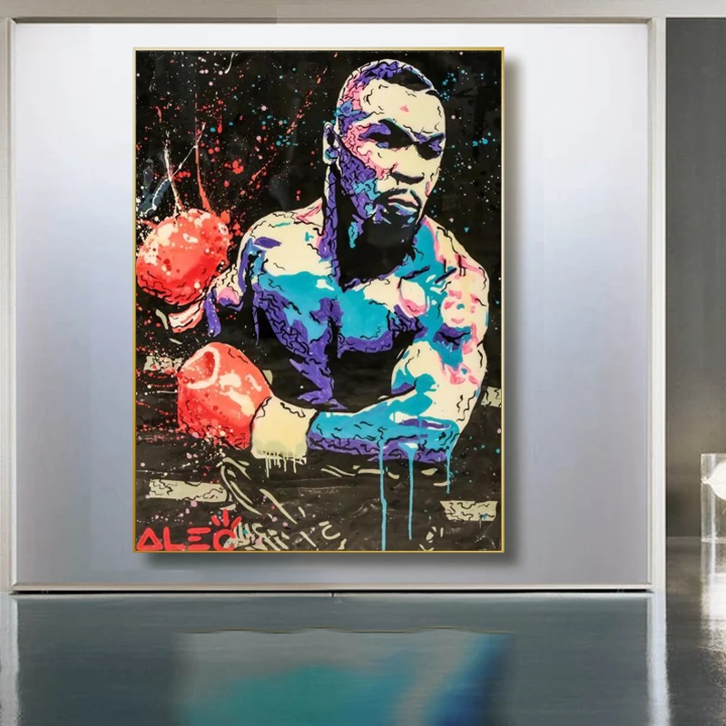 

Street Graffiti Art Boxing Champion Tyson Posters Wall Art Picture Decorative Print Canvas Paintings For Living Room Home Decor