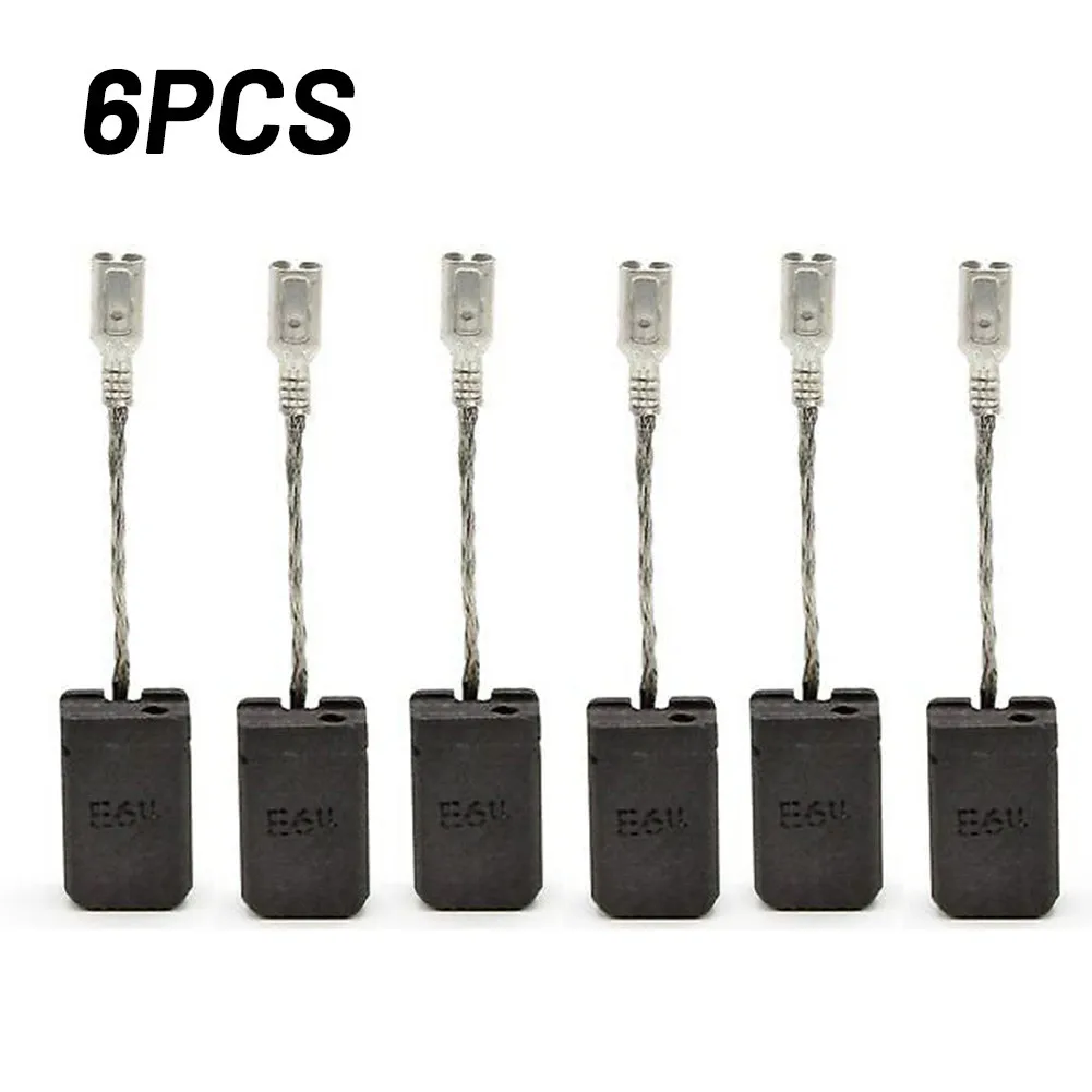 

6pcs Carbon Brushes Graphite Brush Motor Carbons For Bosch GWS 1000 1100 1400 10 11 14 15-125 Power Tool Accessories