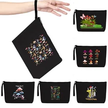 

New Cosmetic Bag Ladies Fashion Wallet Travel Storage Cosmetics Sundries Mobile Phone Storage Mat Mushroom Printing Series