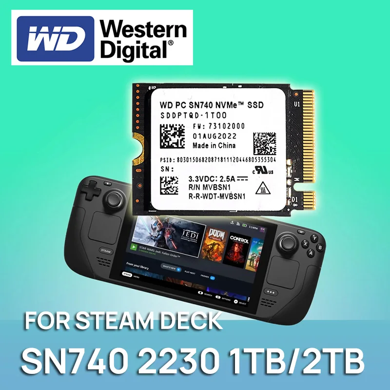 WD SN740 1TB SSD 2230 steamdeck ROG ALLY WD SN740 1TB SSD 2230
