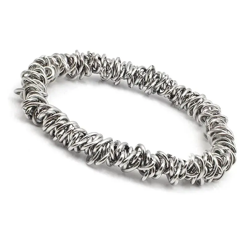 Stainless Steel Elastic Bracelet And Bangles Men Women Fashion Jewelry Gold Color Circle Chain Bracelets 5