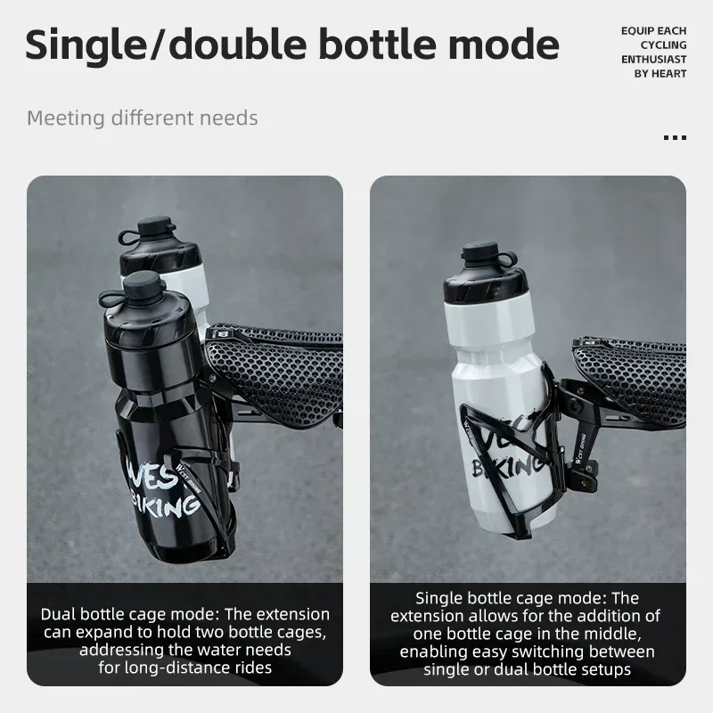 Bicycle Water Bottle Cage Extension Mount