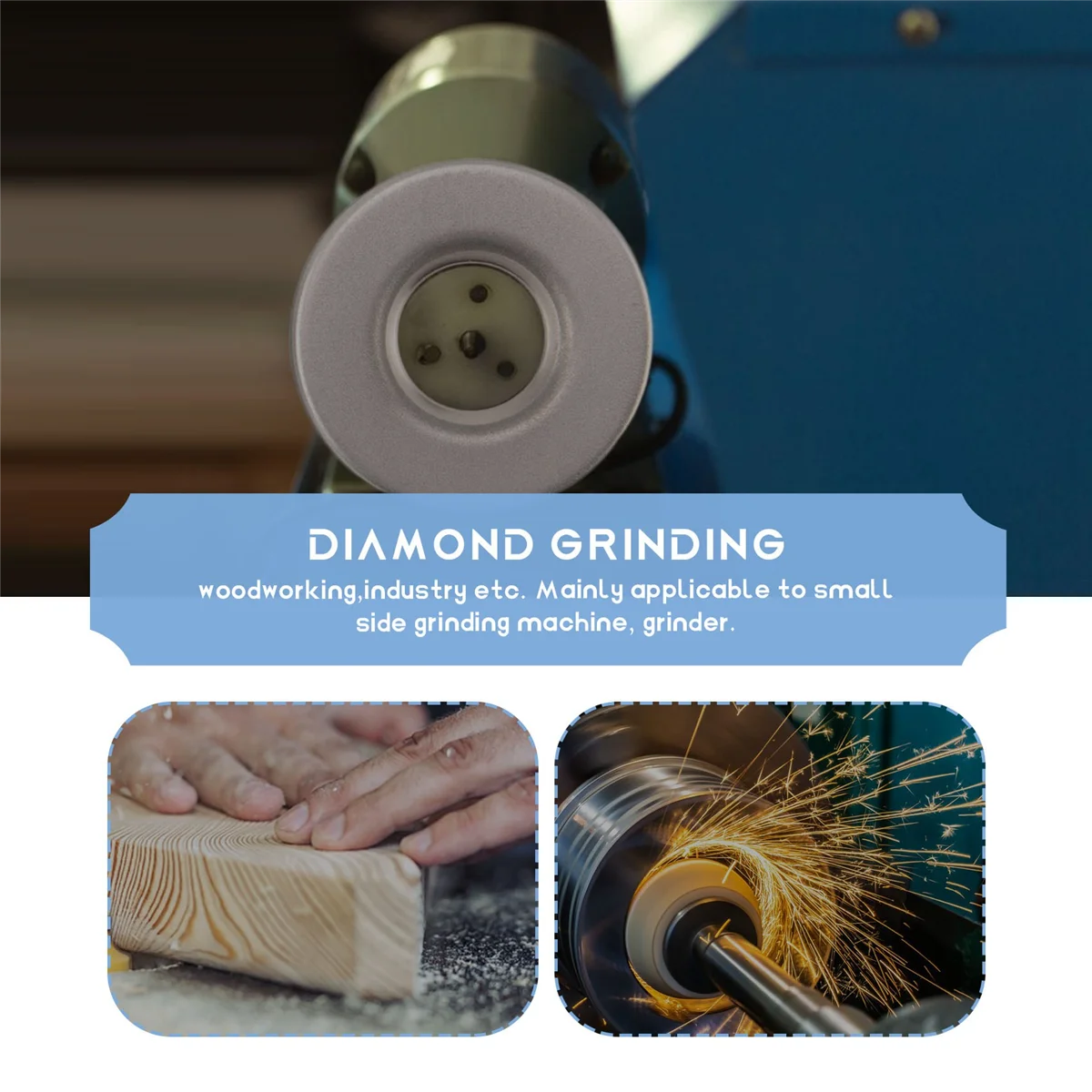 Grinding Disc Abrasive Wheel Grinding Wheel 3Pcs 56mm Diamond 180/320/600 Grinding Wheel Circle Disc for Electric Multifunctional Sharpener Grinder Sharpening