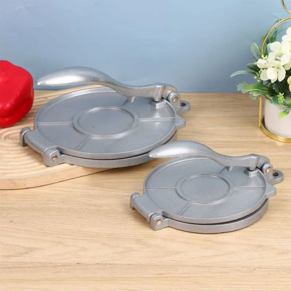 Aluminium Alloy DIY Tortilla Press Maker 16/20cm Manual Corn Tortillas Dough Pressing Tools Kitchen Cooking Gadget Accessories Tortilla Press