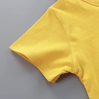 Survêtement d'été 2 pièces pour garçons, ensemble de vêtements décontractés pour enfants de 1 à 4 ans, T-shirt et short, dessin animé Donald Duck 4
