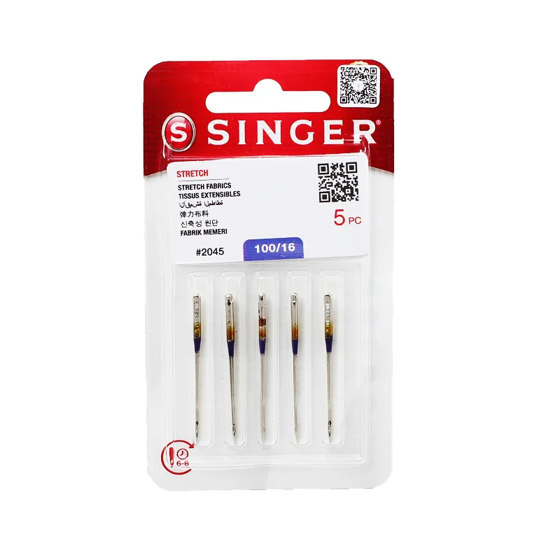 Singer Regular Point Sewing Machine Needles, 5 Piece