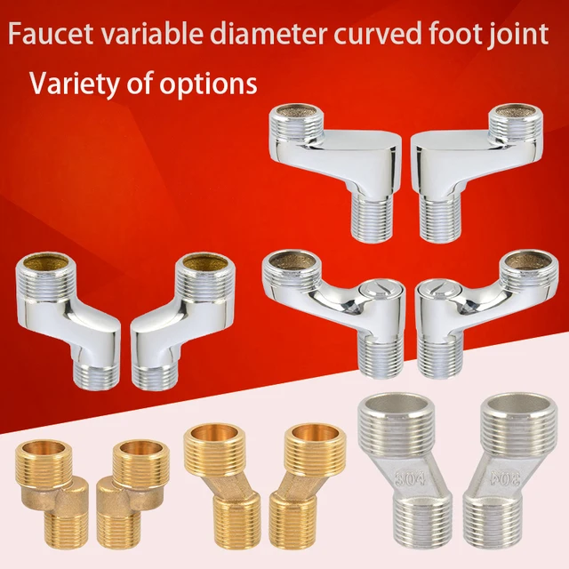 ฝักบัว BEND เท้าดอกไม้ Sillon ก๊อกน้ําเส้นผ่านศูนย์กลางตัวแปร BEND เท้ายาวสูงโค้งมุมสกรูเท้าอุปกรณ์เสริม 1