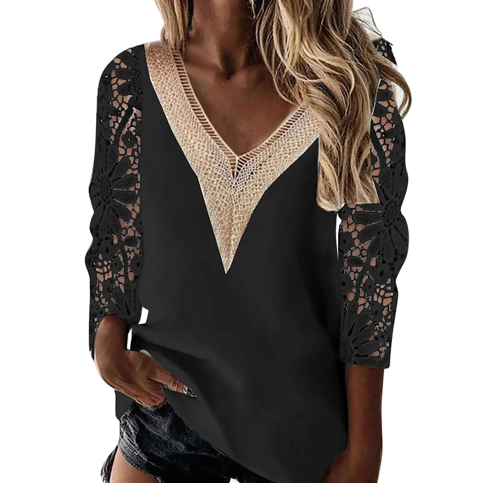 Glamine Women's Textured Chiffon Halter Neck Blouse, Elegant Bohemian Style For S | ChicGrl main image 0