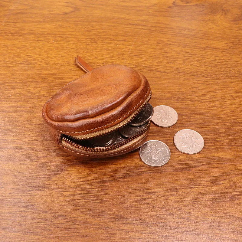 Coin Case Jewelry Pouch Storage Organizer Handmade From Full Grain Leather Mini Travel Size