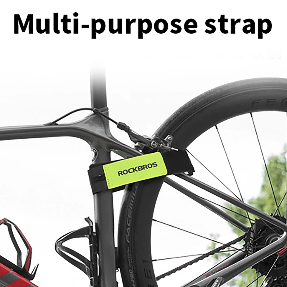 ROCKBROS Multifunctional Strapping Bicycle Tying Rope Non-Slip Adjustable Strapping Outdoor Luggage Storage Cycling Supplies