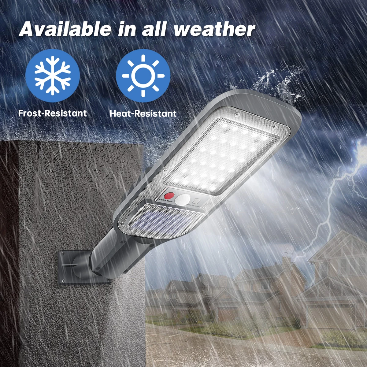 Solar Street Light Outdoor Solar Light Waterproof LED Flood Lights Dusk to Dawn with Motion Sensor Parking Lot