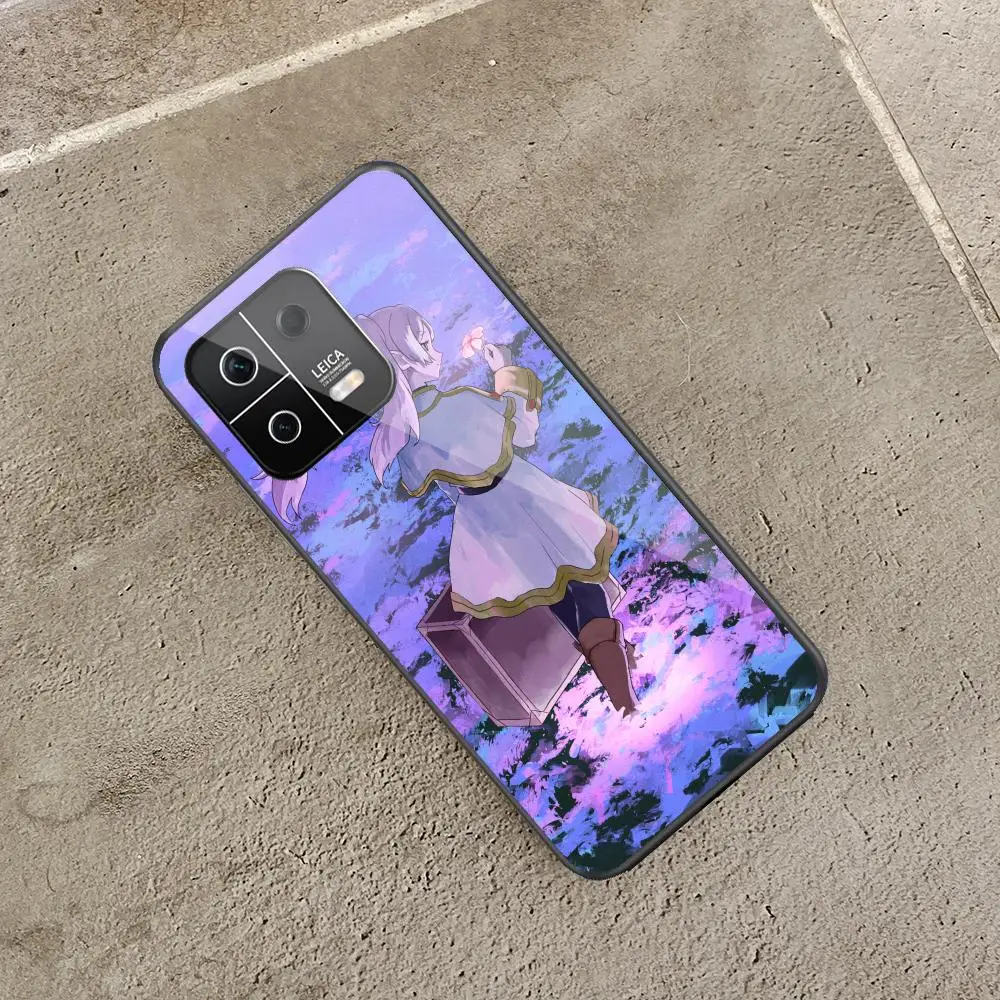 Premium Black Glass Phone Case - Frieren Beyond Journeys End Edition
