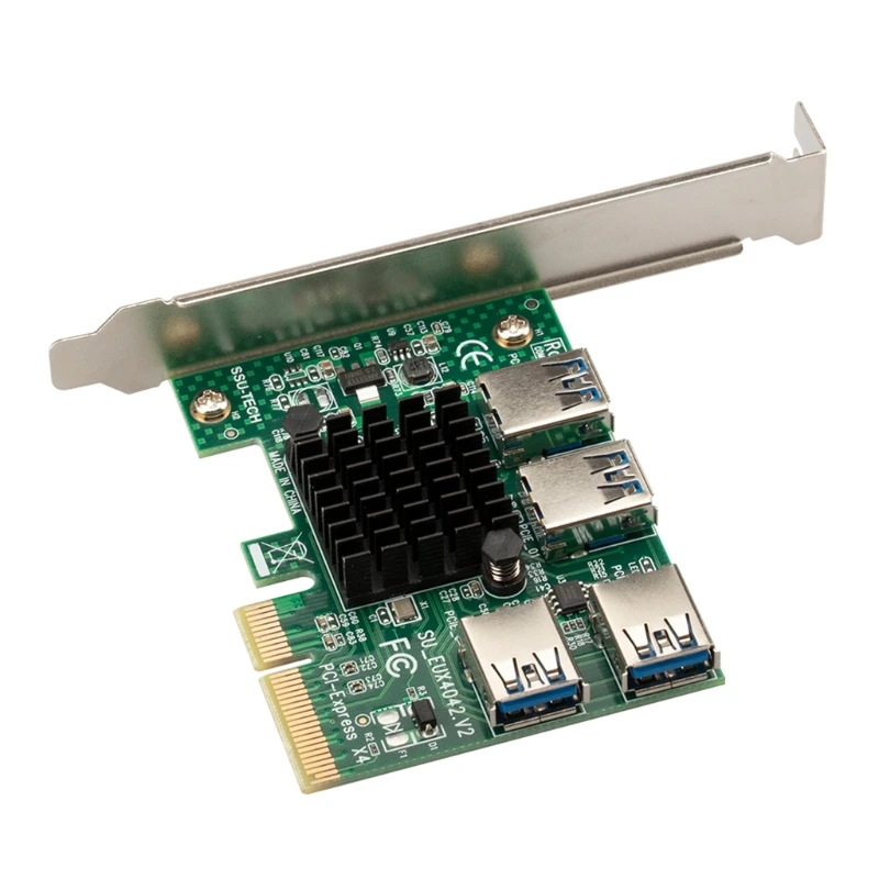PCIE 14 PCI-Express 승수 카드 USB 어댑터 1x16x 변환기 카드