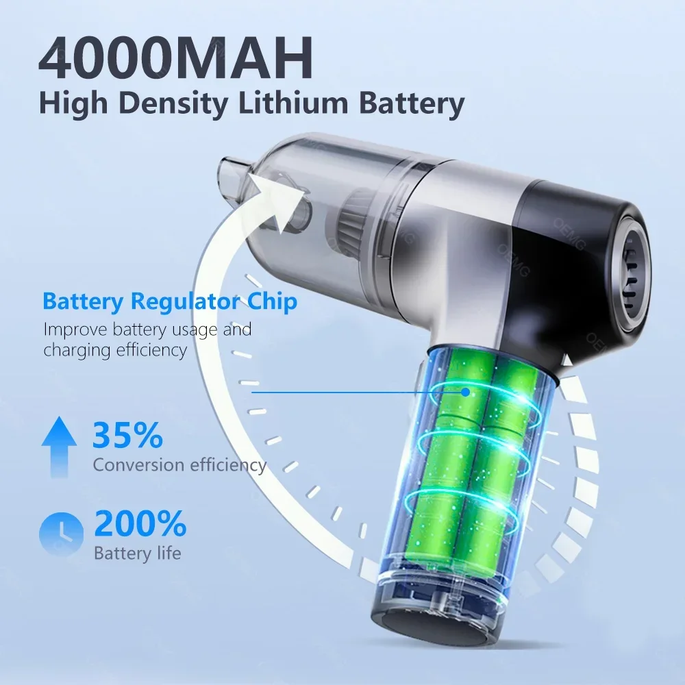 Car Vacuum Cleaner Mini Wireless Handheld Portable Cleaner for Home Appliance Powerful Cleaning Machine Car for Keyboard