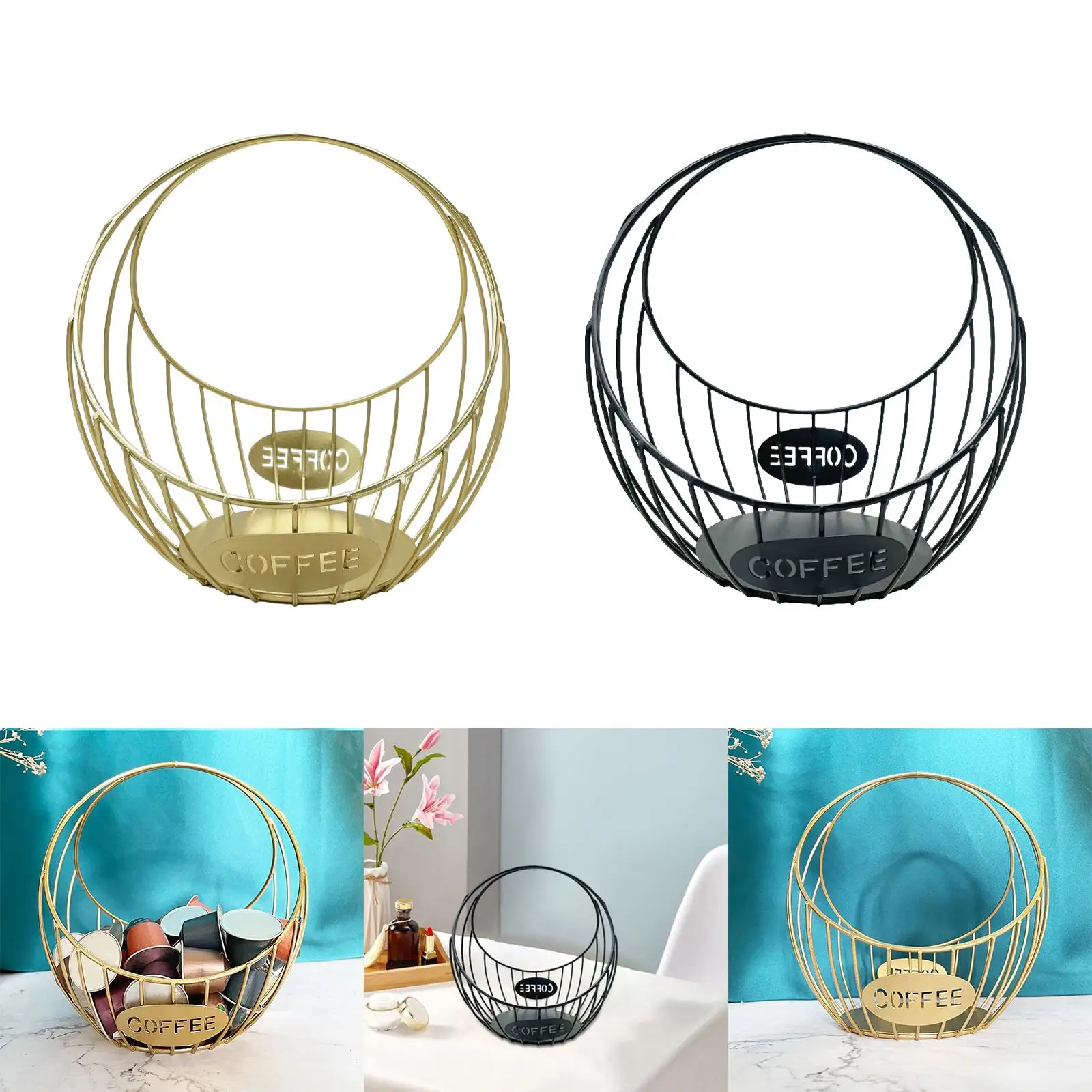 Large Capacity Metal Coffee Capsule Holder, Nespresso Capsule Holder, Coffee  Pod Organizer, Fruit Snack Basket, Bar Accessories - AliExpress