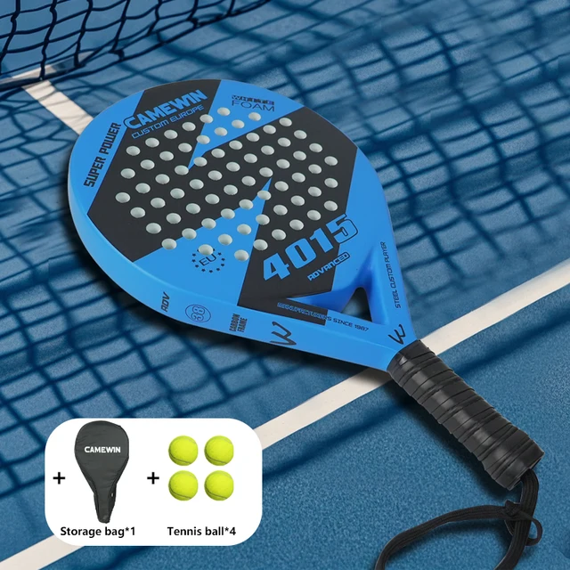 Padel Racket | Luxury Series Teardrop Padel | Flap Aerodynamics & Custom Grip Technology | Carbon with Black Eva Core | Advanced 1