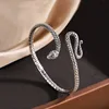 New Arrival Trendy Snake Animal Design Retro Thai Silver Female Bangle For Women Hand Jewellery Accessories Never Fade 1