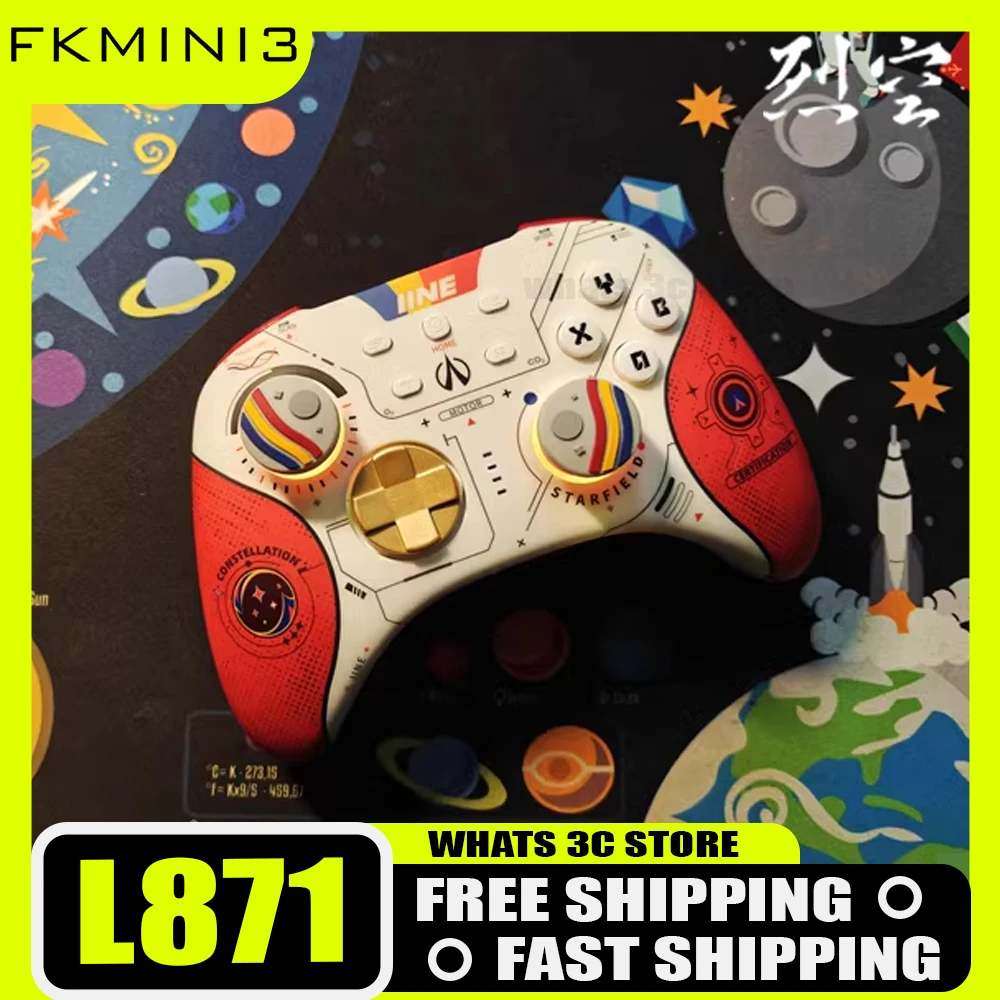

IINE L871 Wireless Switch Gamepads Handle Gaming Wired Controllers With Hall Rocker For STEAM Switch Pc Gamer Accessories Gifts