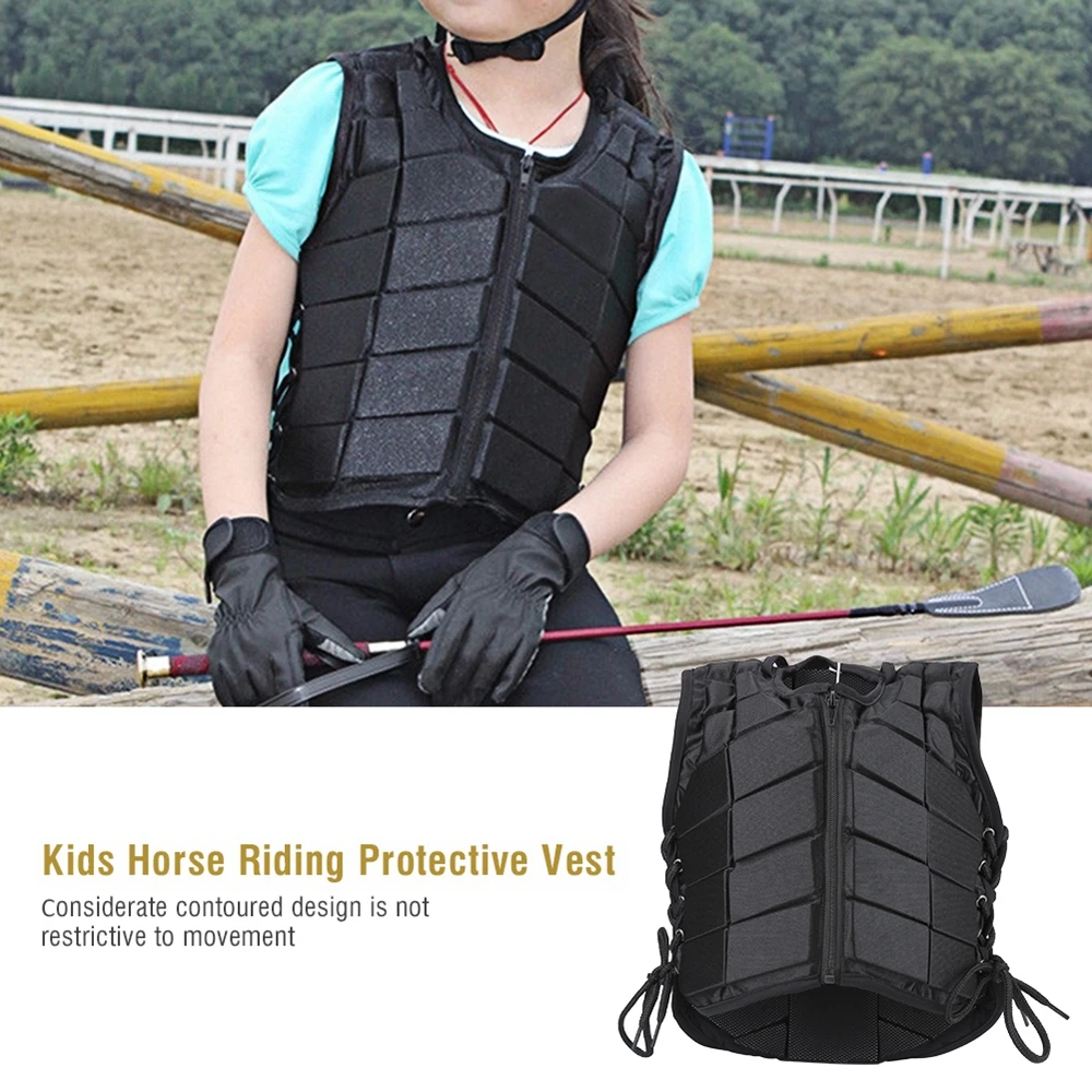 Horse Riding Vest Children's Training Equestrian Safety Vest Body Protective Gear Waistcoat Damping Sports Equestrian Equipment 2