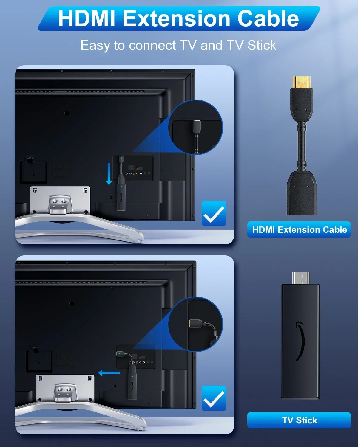 Ethernet Adapter for Fire TV Stick - Micro USB to RJ45 Connection