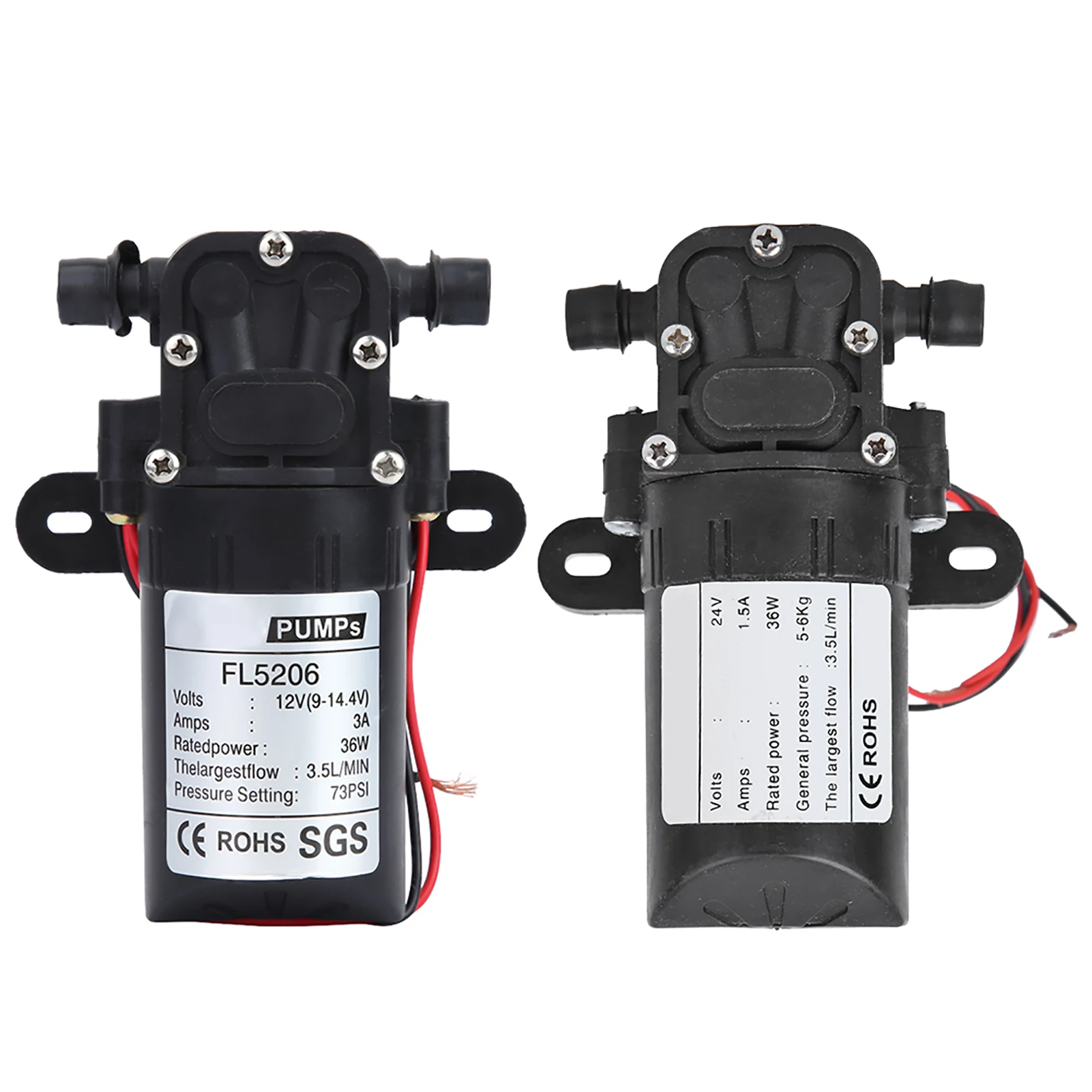 36W Electric Diaphragm Pump Double Straight Tube Agricultural Pump Accessory