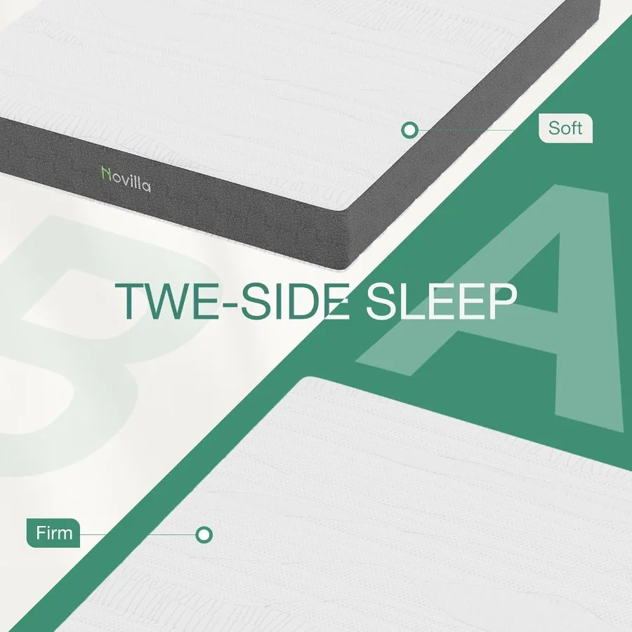 12 Inch Queen Size Mattress in a Box Featuring Advanced Cooling Gel Memory Foam with Charcoal Support Layer for MediumFirm Pres