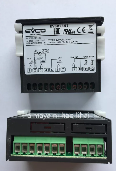 TM103AT, EV3X21N7, FK150/FK201/EVK201/EVKB21N7, EVK401N7 EVCO 온도조절기