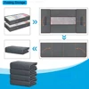 1PC Underbed Quilt Clothes Storage Bag Foldable Clothes Storage Bag Transparent Dustproof Multifunctional Travel Dormitory 6