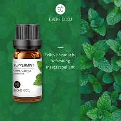 Pure Lavender Jasmine Rose Vanilla Mint Essential Oil Blend for Diffusers, Humidifiers, Massage, Candles, and Soap Making (Peppermint)