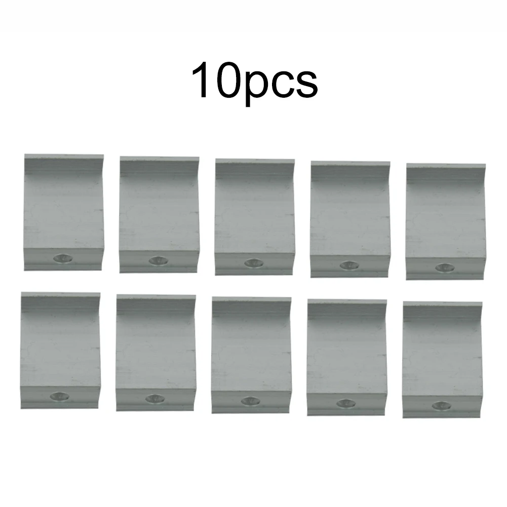 10Pcs Photovoltaik Solar Panel Mount Zubehör PV End Clamp Aluminium Legierung Solar-Panel Racking Halterungen Zubehör PV End klemme – Detail 39