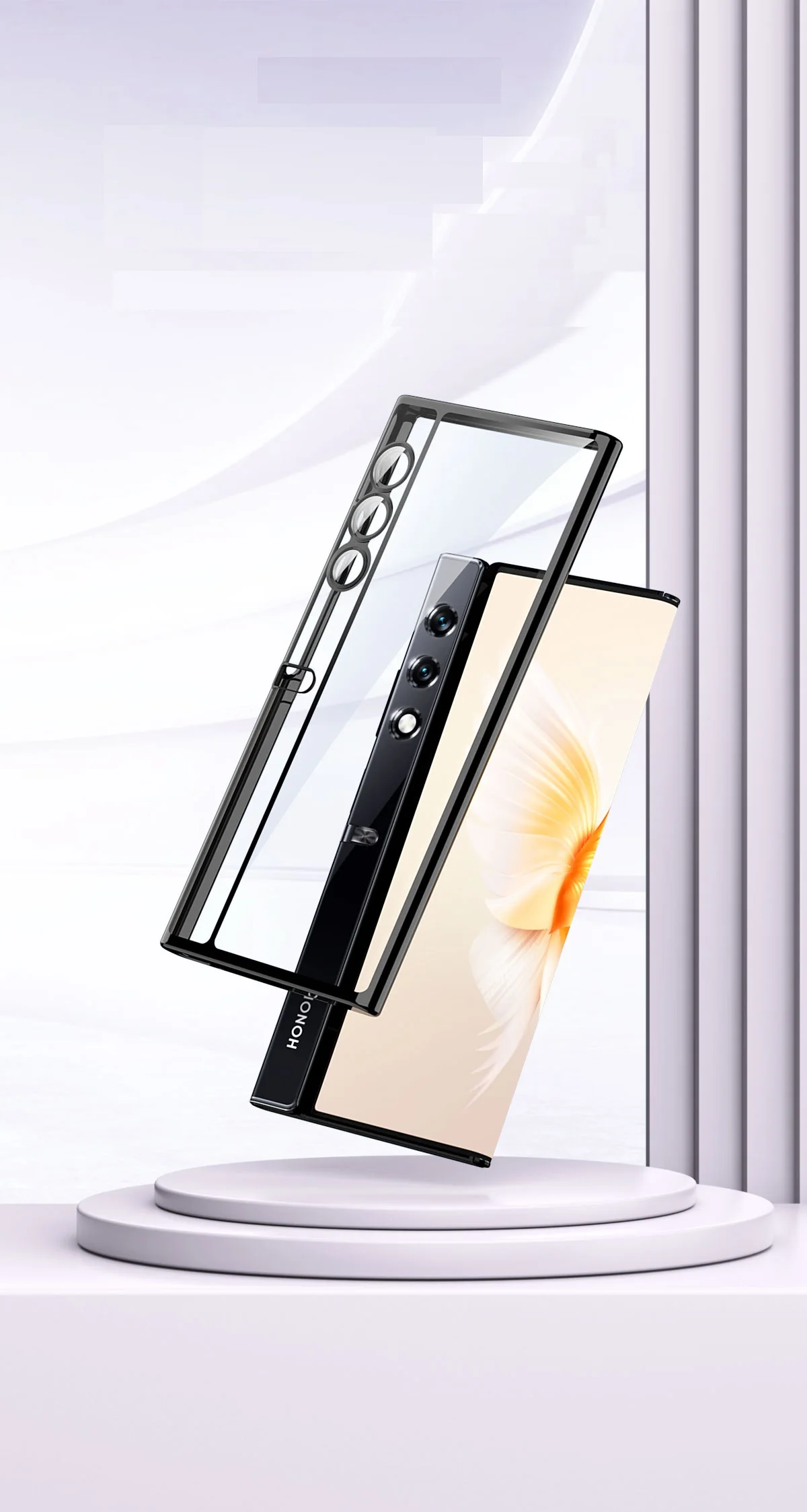 Transparent Soft Lens Protection Cover with Clear Back