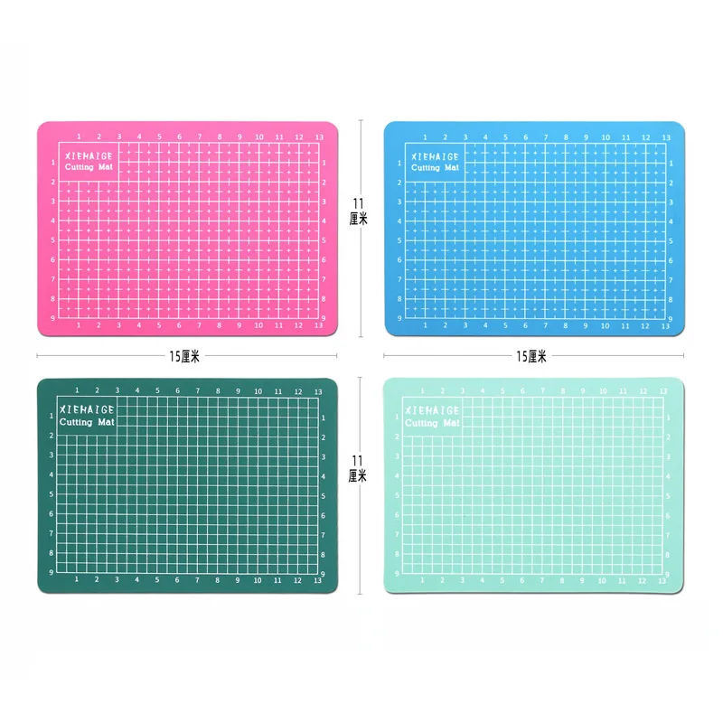 4 colorxiehaige 15*11Double-Sided PVC A6 Cutting Mat Multipurpose Self Healing Cutting Mats for Durable Paper Mat for Cutting 1 4 colorxiehaige 15*11Double-Sided PVC A6 Cutting Mat Multipurpose Self Healing Cutting Mats for Durable Paper Mat for Cutting 1