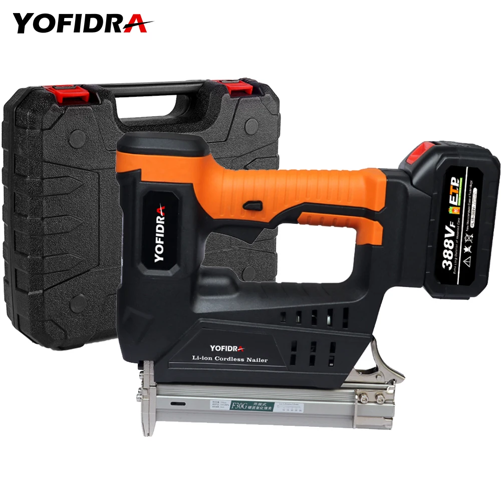 Yofidra Cordless Electric Nail Gun for Makita 18V Battery Woodworking