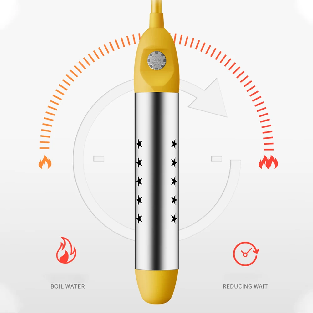 Portable Pool Heater Water Heating Boiler Swimming Solar Bath Tub Immersion Hot Fast Automatic Power Off Intelligent 2000W 6
