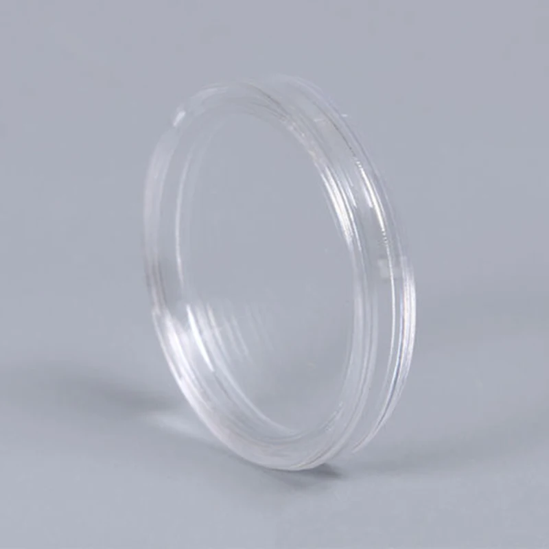 27mm 코인 캡슐 용기, 투명 플라스틱 코인 보호 케이스, 100개입, 간편한 취급을 위한 친환경 코인 보관함