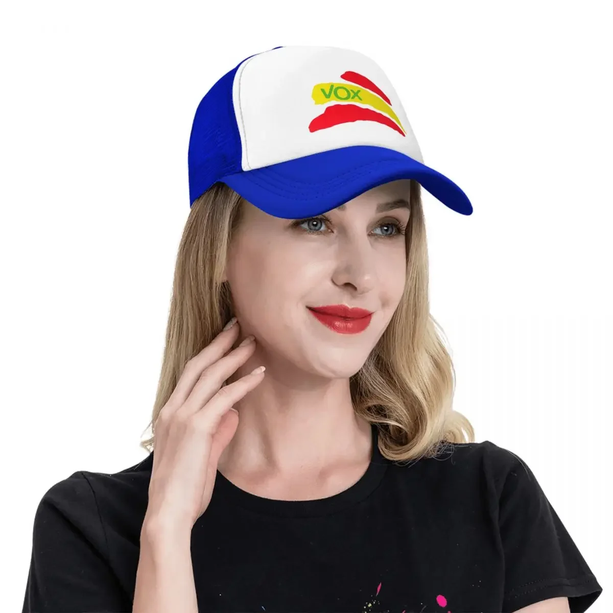 Vox Spanish Flag Trucker Hat Outdoor Women Men's Adjustable Spain Political Party Baseball Cap Summer Hats Baseball Cap