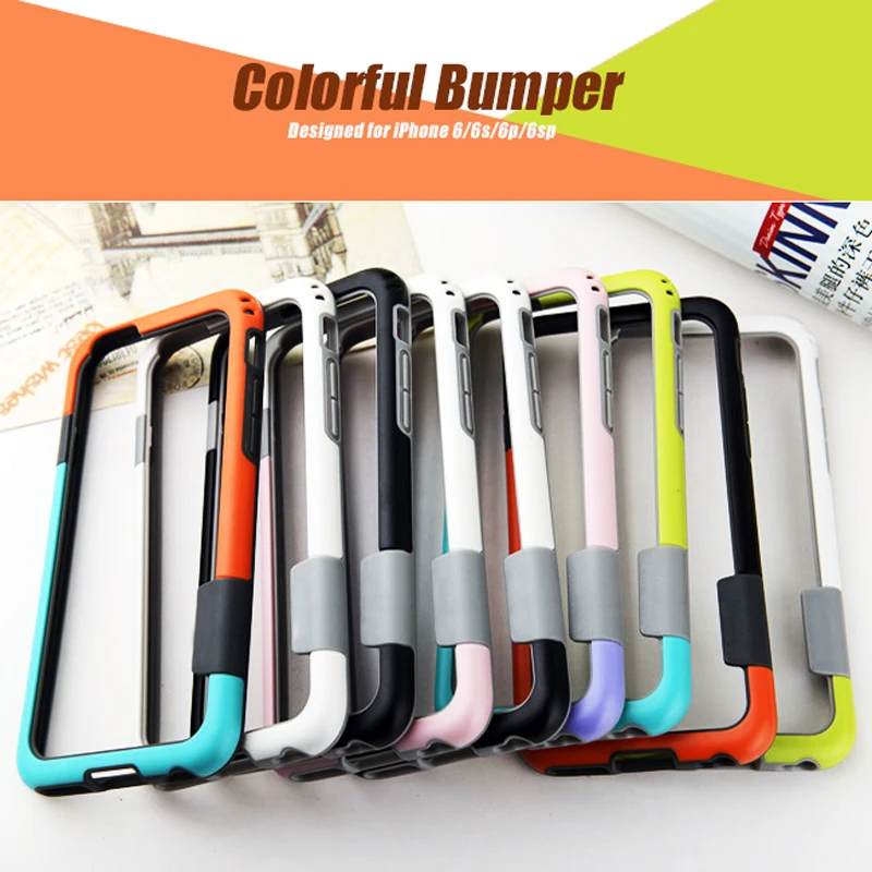 Multicolor Soft TPU Frame Case Cover Slim Silicone Bumper