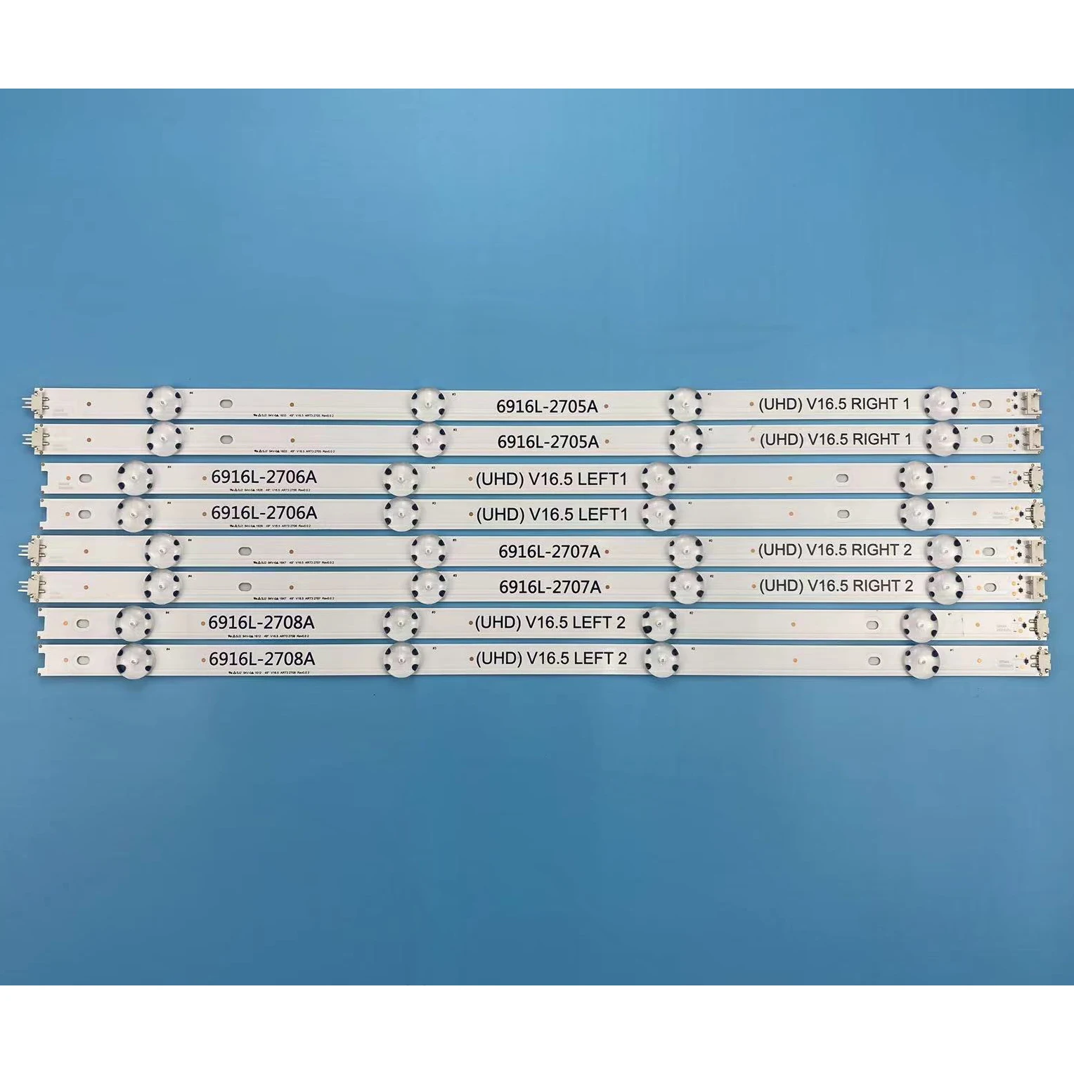 8 Pcs/set Led Backlight Strip For 49inch Tv Lg 49uh603v 49uh620v