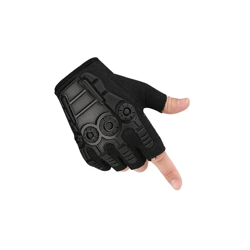 1Pair Half Finger Tactical Gloves Outdoor Sports Fitness Cycling Mountaineering Non Slip Gloves Wrist Protectors