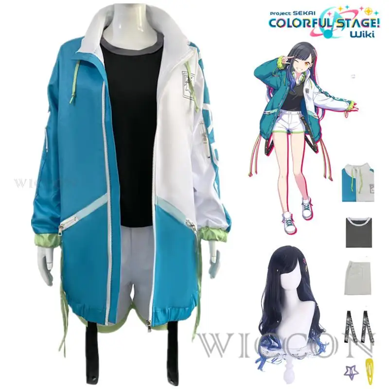 

Project Sekai Colorful Stage! Shiraishi An Cosplay Costume Feat Vivid BAD SQUAD Jacket Wig Women Full Suit Halloween Clothing