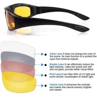 1PC Outdoor UV Protection Goggles Padded Anti UV Unisex Sports Sunglasses for Motorcycle Riding Adventure - Image 4